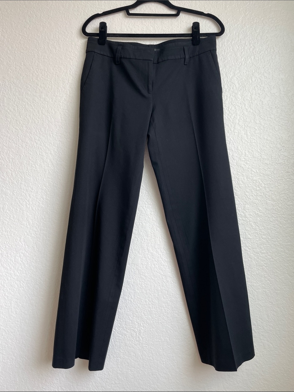 Ann Taylor Black Wide-Leg Trousers • 8